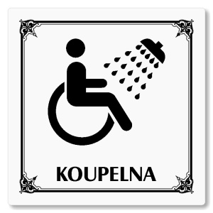 Koupelna, 100x100mm, bílá, Nebraska